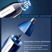 SPORTSMAN SM-420 Electric Mini Shaving Knife Eyebrow Trimmer Multifunctional Nose Hair Trimmer(Blue) Eurekaonline