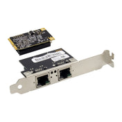 ST7242 Mini PCIE Dual RJ45 Gigabit Ethernet Networking Interface card NHI350AM2 Eurekaonline