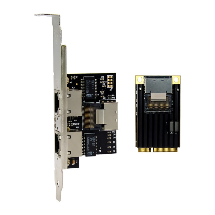 ST7242 Mini PCIE Dual RJ45 Gigabit Ethernet Networking Interface card NHI350AM2 Eurekaonline