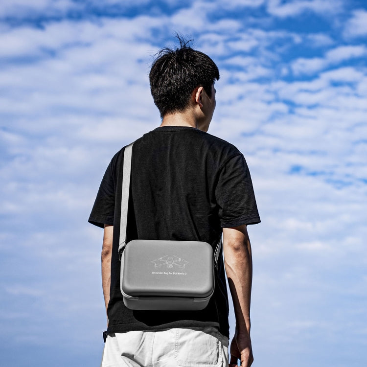 STARTRC 1110303 Outdoor Waterproof One-shoulder Storage Bag Handbag for DJI Mavic 3(Grey) Eurekaonline