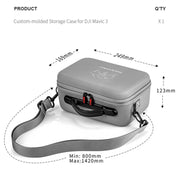 STARTRC 1110303 Outdoor Waterproof One-shoulder Storage Bag Handbag for DJI Mavic 3(Grey) Eurekaonline