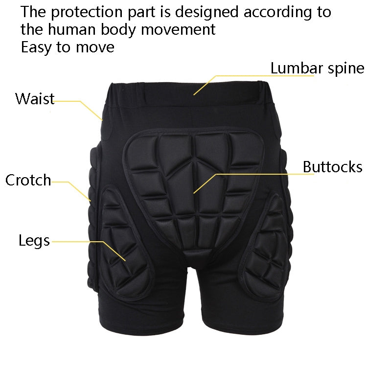 SULAITE GT-305 Roller Skating Skiing Diaper Pants Outdoor Riding Sports Diaper Pad, Size: XL(Black) Eurekaonline