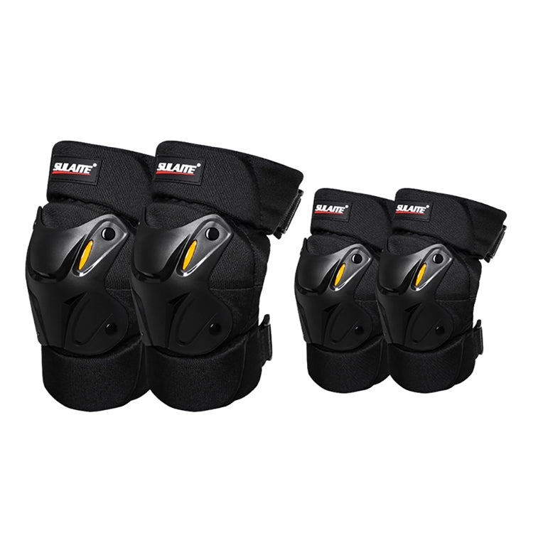 SULAITE Motorcycle Riding Equipment Protective Gear Off-Road Riding Anti-Fall Protector, Specification: Knee Pads+Elbow Pad Eurekaonline