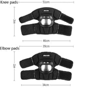 SULAITE Motorcyclist Stainless Steel  Windproof Shockproof Outdoor Sports Protective Gear Knee Pads+Elbow Pads Eurekaonline