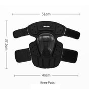 SULAITE Off-Road Motorcycle Windproof Warmth Drop-Proof Breathable Carbon Fiber Protective Gear, Specification: Knee Pads+Elbow Pads Eurekaonline