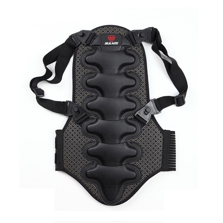 SULAITE Ski Thickening Outdoor Sports Spine Protection Detachable Fits The Human Body Thickening Protective Gear, Specification: L(Black) Eurekaonline