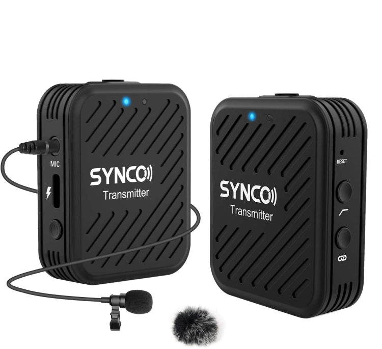 SYNCO Engragal  Wireless Microphone System 2.4GHz Interview Lavalier Lapel Mic Receiver Kit For Phones DSLR Tablet Camcorder,Configuration G1 (A1) Eurekaonline