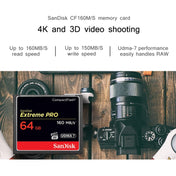 SanDisk CFXPS-1067X High Speed CF Card Camera SLR Camera Memory Card CF-160M/S, Capacity: 64GB Eurekaonline