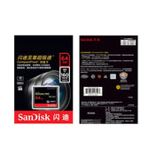 SanDisk CFXPS-1067X High Speed CF Card Camera SLR Camera Memory Card CF-160M/S, Capacity: 64GB Eurekaonline