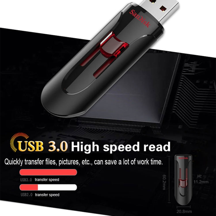 SanDisk CZ600 USB 3.0 High Speed U Disk, Capacity: 256GB Eurekaonline
