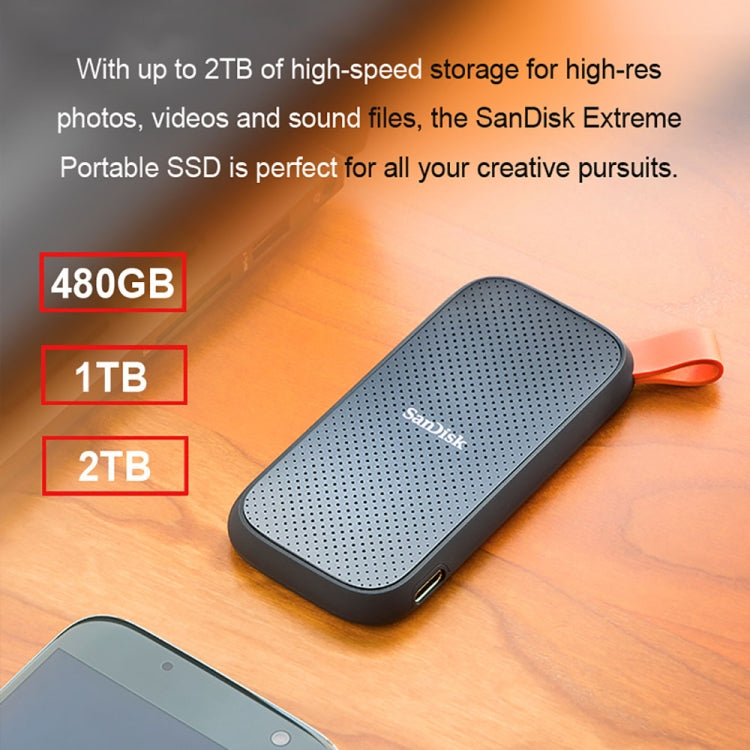 SanDisk E30 High Speed Compact USB3.2 Mobile SSD Solid State Drive, Capacity: 1TB Eurekaonline