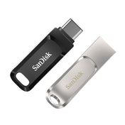 SanDisk Type-C + USB 3.1 Interface OTG High Speed Computer Phone U Disk, Colour: SDDDC4 Silver Metal Shell, Capacity: 128GB Eurekaonline