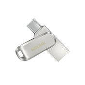 SanDisk Type-C + USB 3.1 Interface OTG High Speed Computer Phone U Disk, Colour: SDDDC4 Silver Metal Shell, Capacity: 256GB Eurekaonline