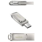 SanDisk Type-C + USB 3.1 Interface OTG High Speed Computer Phone U Disk, Colour: SDDDC4 Silver Metal Shell, Capacity: 64GB Eurekaonline