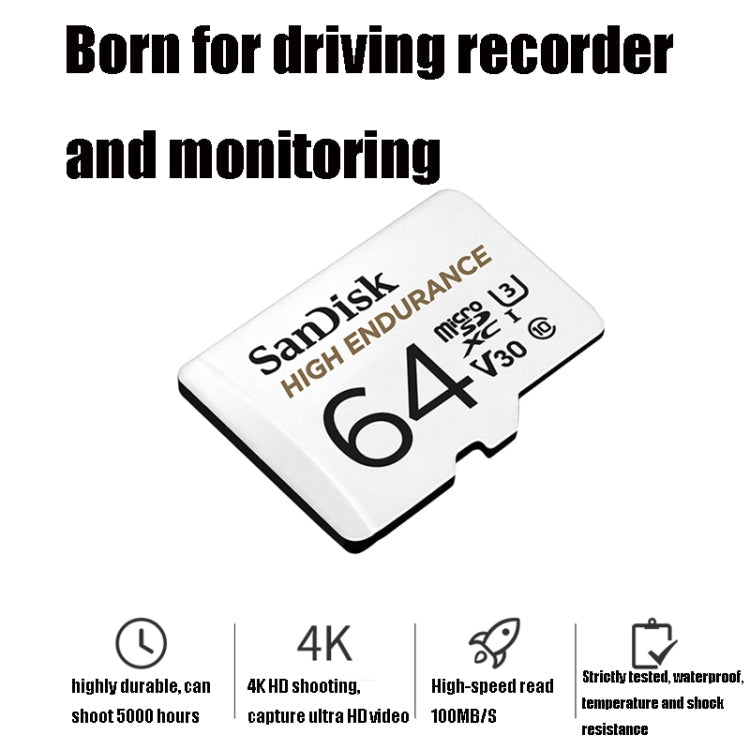SanDisk U3 Driving Recorder Monitors High-Speed SD Card Mobile Phone TF Card Memory Card, Capacity: 256GB Eurekaonline