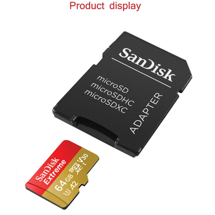 SanDisk U3 High-Speed Micro SD Card  TF Card Memory Card for GoPro Sports Camera, Drone, Monitoring 128GB(A2), Colour: Black Card Eurekaonline