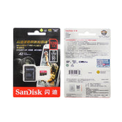 SanDisk U3 High-Speed Micro SD Card  TF Card Memory Card for GoPro Sports Camera, Drone, Monitoring 128GB(A2), Colour: Gold Card Eurekaonline