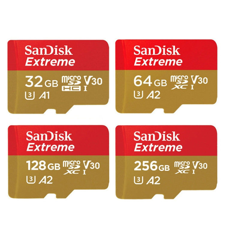 SanDisk U3 High-Speed Micro SD Card  TF Card Memory Card for GoPro Sports Camera, Drone, Monitoring 128GB(A2), Colour: Gold Card Eurekaonline