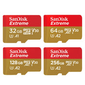 SanDisk U3 High-Speed Micro SD Card  TF Card Memory Card for GoPro Sports Camera, Drone, Monitoring 256GB(A2), Colour: Gold Card Eurekaonline