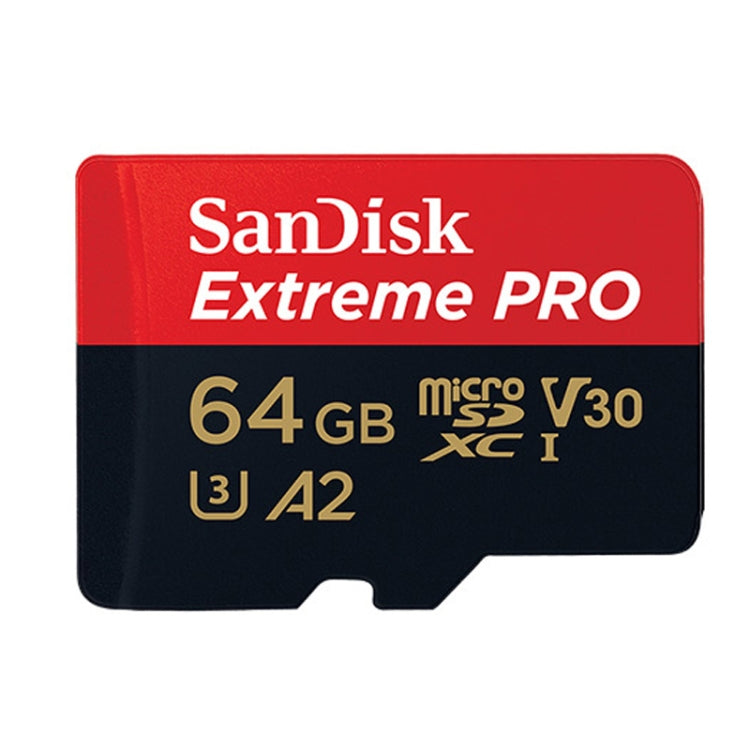 SanDisk U3 High-Speed Micro SD Card  TF Card Memory Card for GoPro Sports Camera, Drone, Monitoring 64GB(A2), Colour: Black Card Eurekaonline