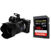 SanDisk Video Camera High Speed Memory Card SD Card, Colour: Black Card, Capacity: 128GB Eurekaonline