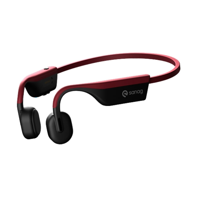 Sanag A9S Pro Air Conduction Bluetooth 5.1 HiFi Sports Earphone (Red Black) Eurekaonline