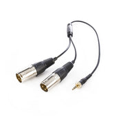 Saramonic SR-UM10-CC1 1/8 inch Male to Dual XLR Male Microphone Audio Output Cable Eurekaonline