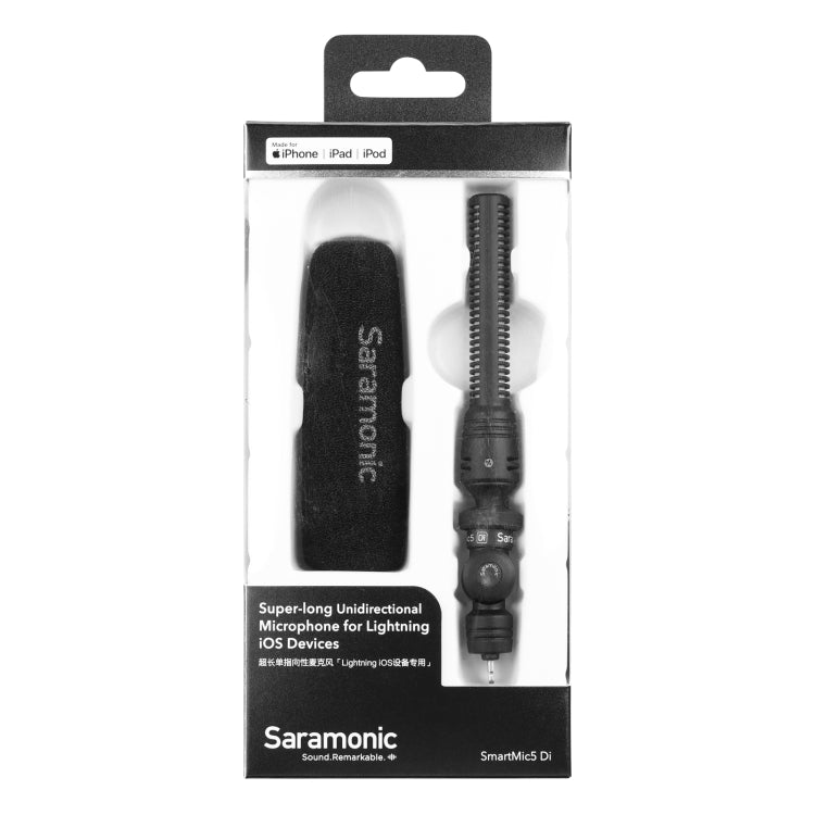 Saramonic SmartMic5 Di Super-long Unidirectional Microphone for 8 Pin Interface Devices Eurekaonline