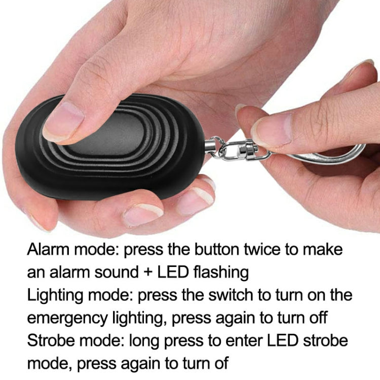 Self Defense Alarm Outdoor LED Personal Alarm(Black) Eurekaonline