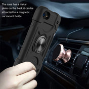 Shockproof Silicone + PC Protective Case with Dual-Ring Holder For iPhone 6/6s/7/8/SE 2022 / SE 2020(Black) Eurekaonline