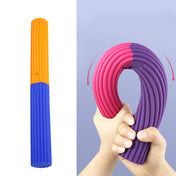 Silicone Multifunctional Fitness Bar Rehabilitation Training Arm Strength Bar Wrist Strength Forging Resistance Bar(Blue + Orange) Eurekaonline