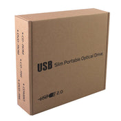 Slot-in USB 2.0 Portable Optical DVD-RW Driver, Plug and Play(Silver) Eurekaonline