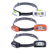 Smart Sensor Outdoor USB Headlight LED Portable Strong Light Night Running Headlight, Colour: Orange 5W 140LM Eurekaonline