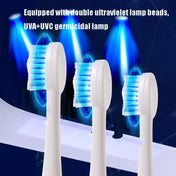 Smart UV Toothbrush Sterilizer Punch-Free Sterilization Wall Mounted Toothbrush Holder Set, Specification: Disinfection(White Gray) Eurekaonline