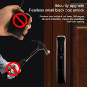 Smart Wifi Anti-Theft Fingerprint Password Lock Mobile Phone Remote Control Electronic Door Lock Magnetic Card Lock, Specification: SM-SL808 Automatic Bronze Eurekaonline