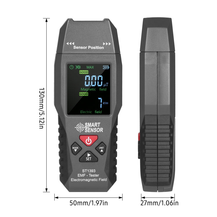 SmartSensor AS1393 Handheld Electromagnetic Radiation Detector(Black) Eurekaonline