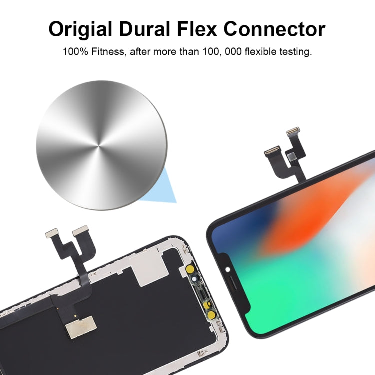 Soft OLED LCD Screen for iPhone X with Digitizer Full Assembly(Black) Eurekaonline