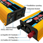 Solar Power System Inverter 30A Controller+18W 12V Solar Panel, Specification: Yellow 12V To 110V Eurekaonline