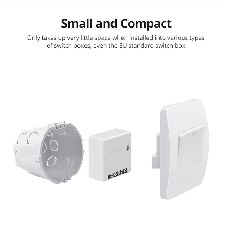 Sonoff MINIR2 Dual-Control WIFI Smart Switch DIY Small Modification Parts Eurekaonline