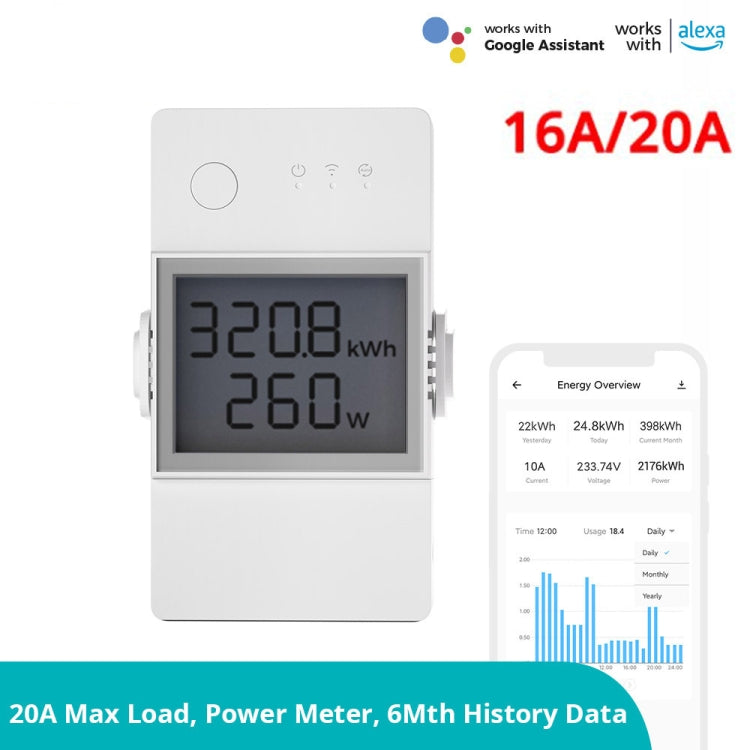 Sonoff POW Elite Intelligent Electricity Statistics Current Power Metering Switch 16A Eurekaonline