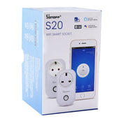 Sonoff S20-UK WiFi Smart Power Plug Socket Wireless Remote Control Timer Power Switch,  Compatible with Alexa and Google Home, Support iOS and Android,  UK Plug Eurekaonline