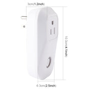 Sonoff S20 WiFi Smart Power Plug Socket Wireless Remote Control Timer Power Switch, Compatible with Alexa and Google Home, Support iOS and Android, US Plug Eurekaonline