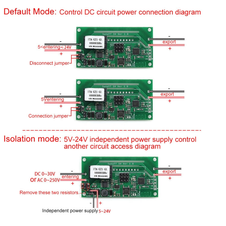 Sonoff SV 10A Single Channel WiFi Wireless Remote Timing Smart Switch Relay Module Works with Alexa and Google Home, Support iOS and Android, DC 5V-24V Eurekaonline