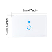 Sonoff  Touch 120mm 1 Gang Tempered Glass Panel Wall Switch Smart Home Light Touch Switch, Compatible with Alexa and Google Home, AC 90V-250V 400W 2A Eurekaonline