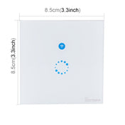 Sonoff  Touch 86mm 1 Gang Tempered Glass Panel Wall Switch Smart Home Light Touch Switch, Compatible with Alexa and Google Home, AC 90V-250V 400W 2A Eurekaonline