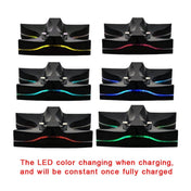 Special UFO Shape 2 x USB Charging Dock Station Stand / Controller Charging Stand for PS4 Playstation 4  with Multi Colors LED(Black) Eurekaonline