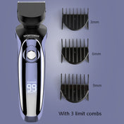 Sportsman SM-530 Electric Men Shaving Knife Multi-Function Base Charging Digital Water Washing Razor, Specification: US Plug(Purple) Eurekaonline