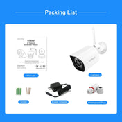 SriHome SH034 5.0MP Mini Dual 2.4 / 5G WiFi Outdoor Waterproof Video Surveillance Color Night Vision Security CCTV Cam, Plug Type:UK Plug(White) Eurekaonline