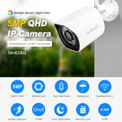 SriHome SH034 5.0MP Mini Dual 2.4 / 5G WiFi Outdoor Waterproof Video Surveillance Color Night Vision Security CCTV Cam, Plug Type:UK Plug(White) Eurekaonline