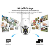 Sricam SP028 1080P HD Outdoor PTZ Camera, Support Two Way Audio / Motion Detection / Humanoid Detection / Color Night Vision / TF Card, EU Plug Eurekaonline